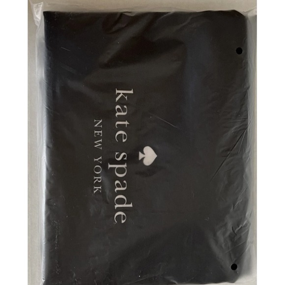 New Kate Spade Black Stripe Mesh Tote 25" x 15" XLarge Shopping Tote - Picture 3 of 3